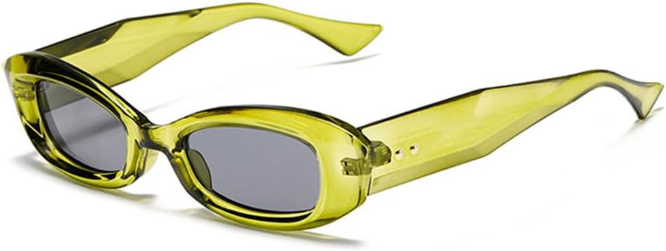 

Солнцезащитные очки UV400 - Маленькая оправа "кошачий глаз" с градиентным переходом цвета и заклепками, для женщин и мужчин, для бега и занятий спортом на открытом воздухе UYPTK, Green Grey