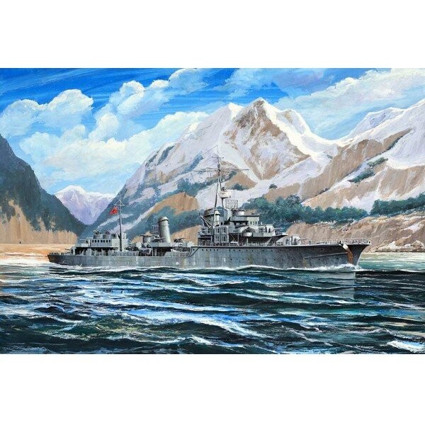 

Комплект немецкой модели Zerstorer Z37 1943 года. TRUMPETER