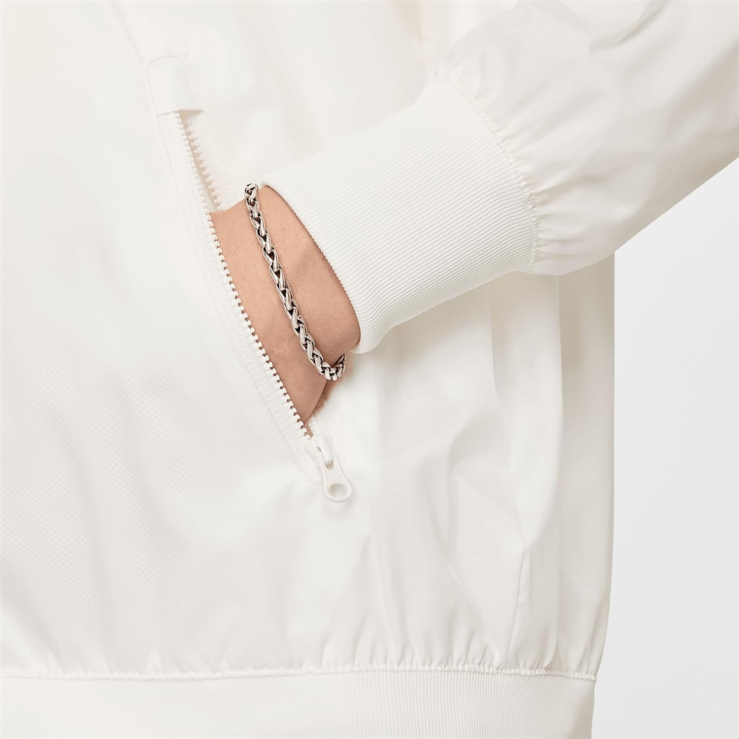 

Мужская спортивная куртка Nike Windrunner с капюшоном, Sail/Black/Sail/Sail