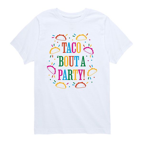 

Футболка с принтом Boys 8-20 taco 'bout a party! Licensed Character, White