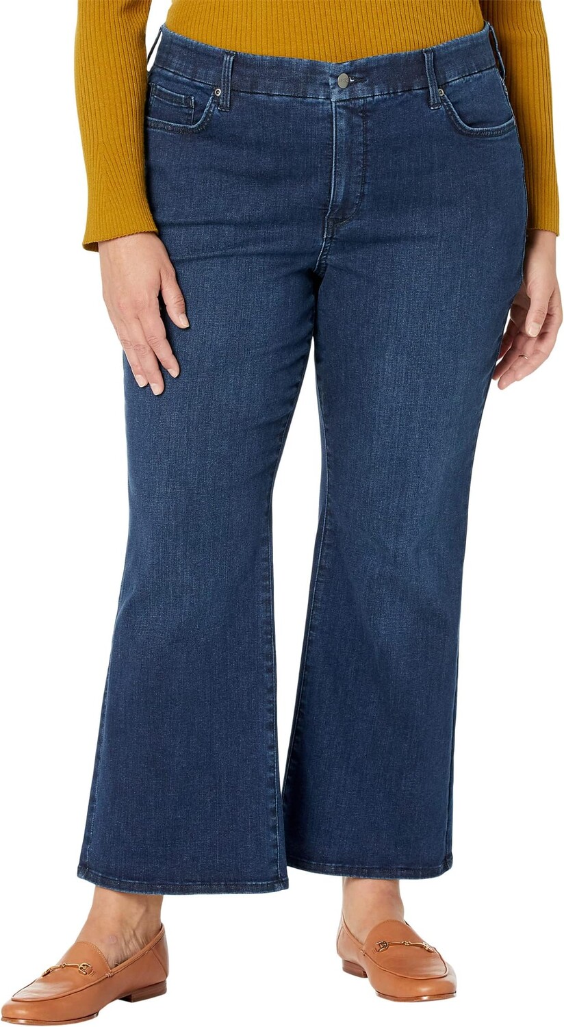 

Джинсы NYDJ Plus Size Waist Match Relaxed Flare in Underground, цвет Underground