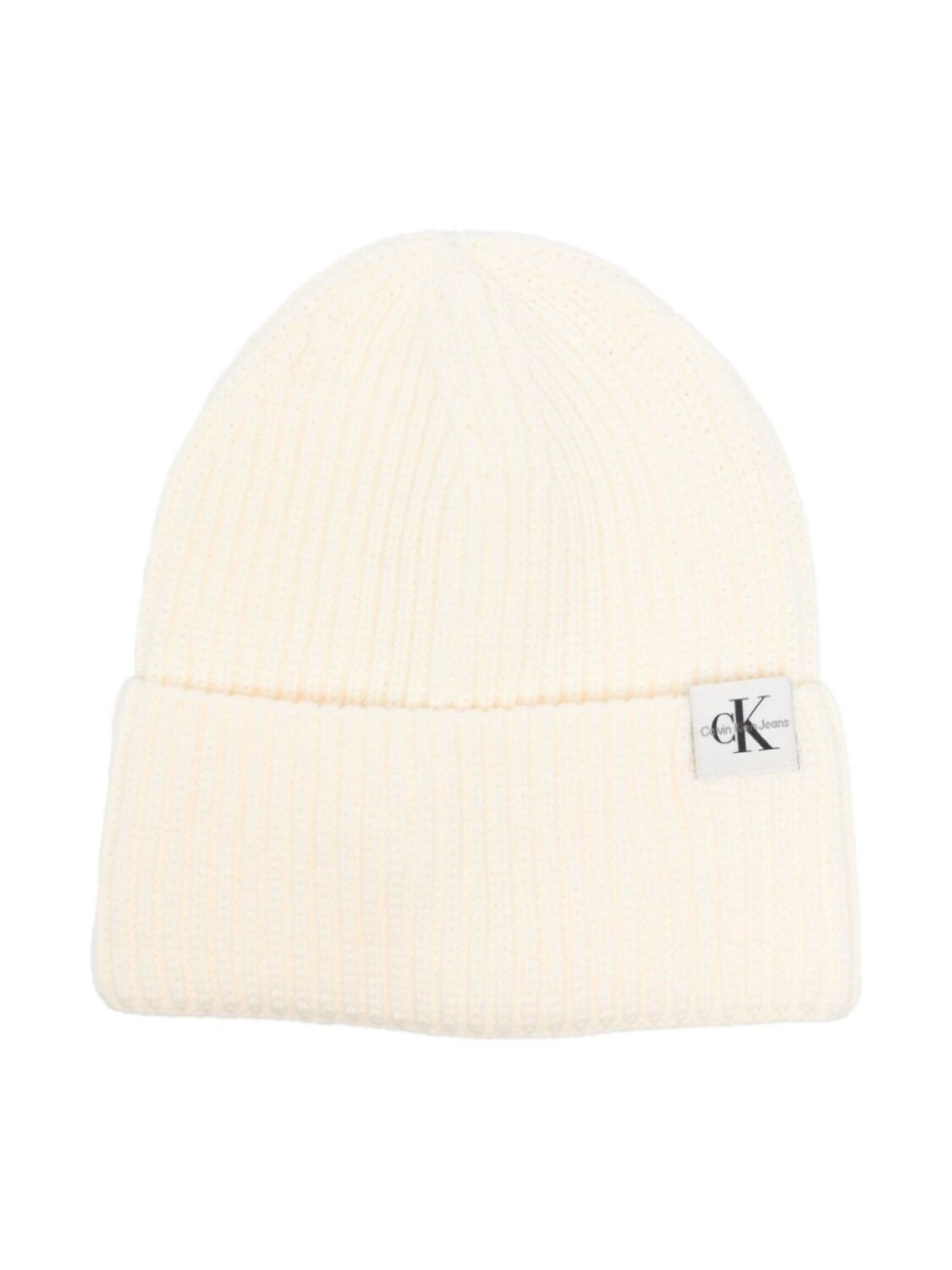 

Шапка бини с нашивкой-логотипом Calvin Klein Kids, белый