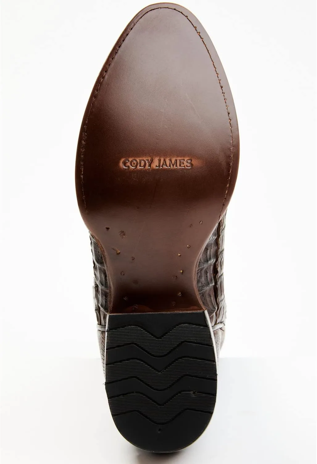 

Мужские вестерн-сапоги Cody James с экзотической кожей каймана, круглый носок - Bbe4521-01, коричневый