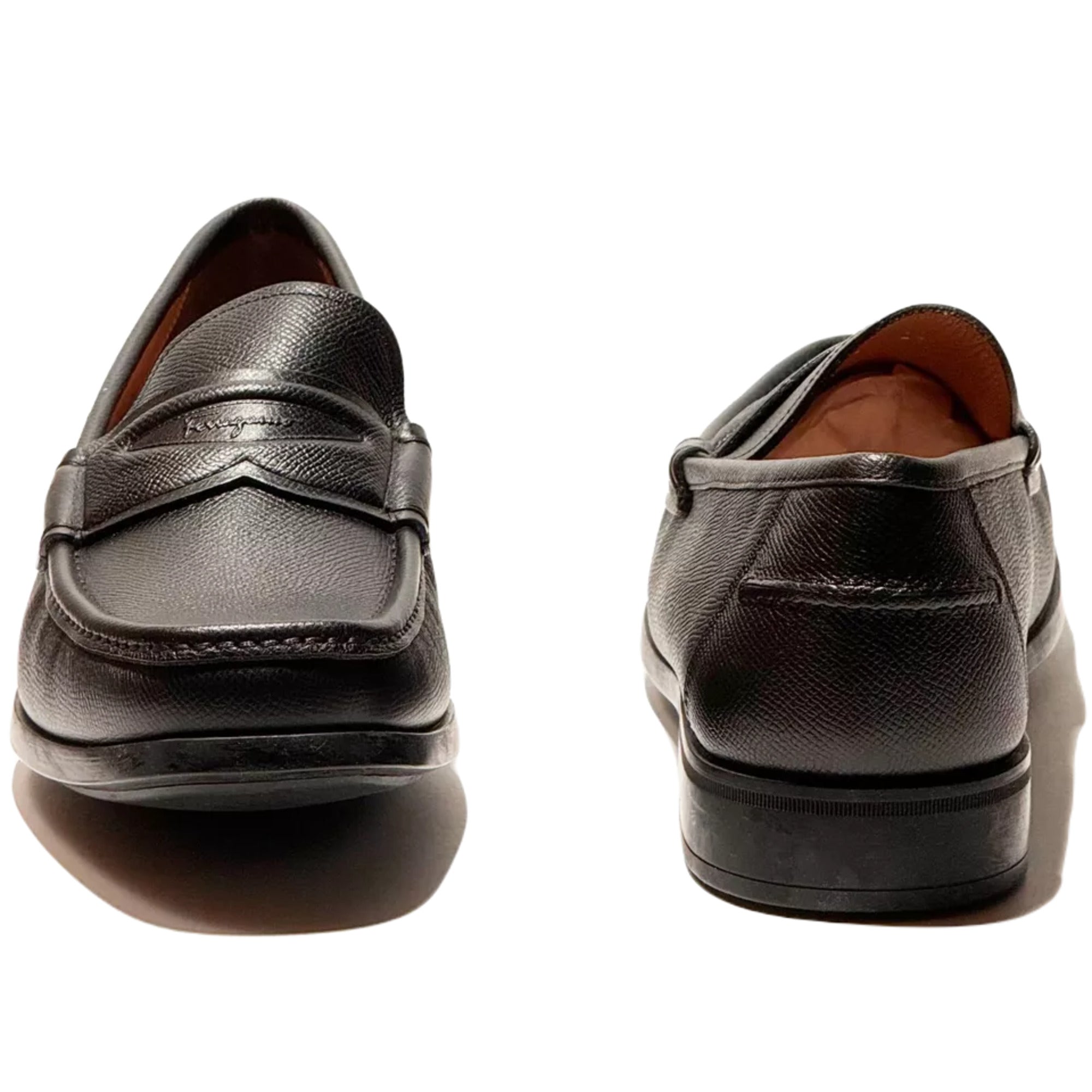 Мужские мокасины Ferragamo Lanzarote черного цвета Salvatore Ferragamo — фото 3