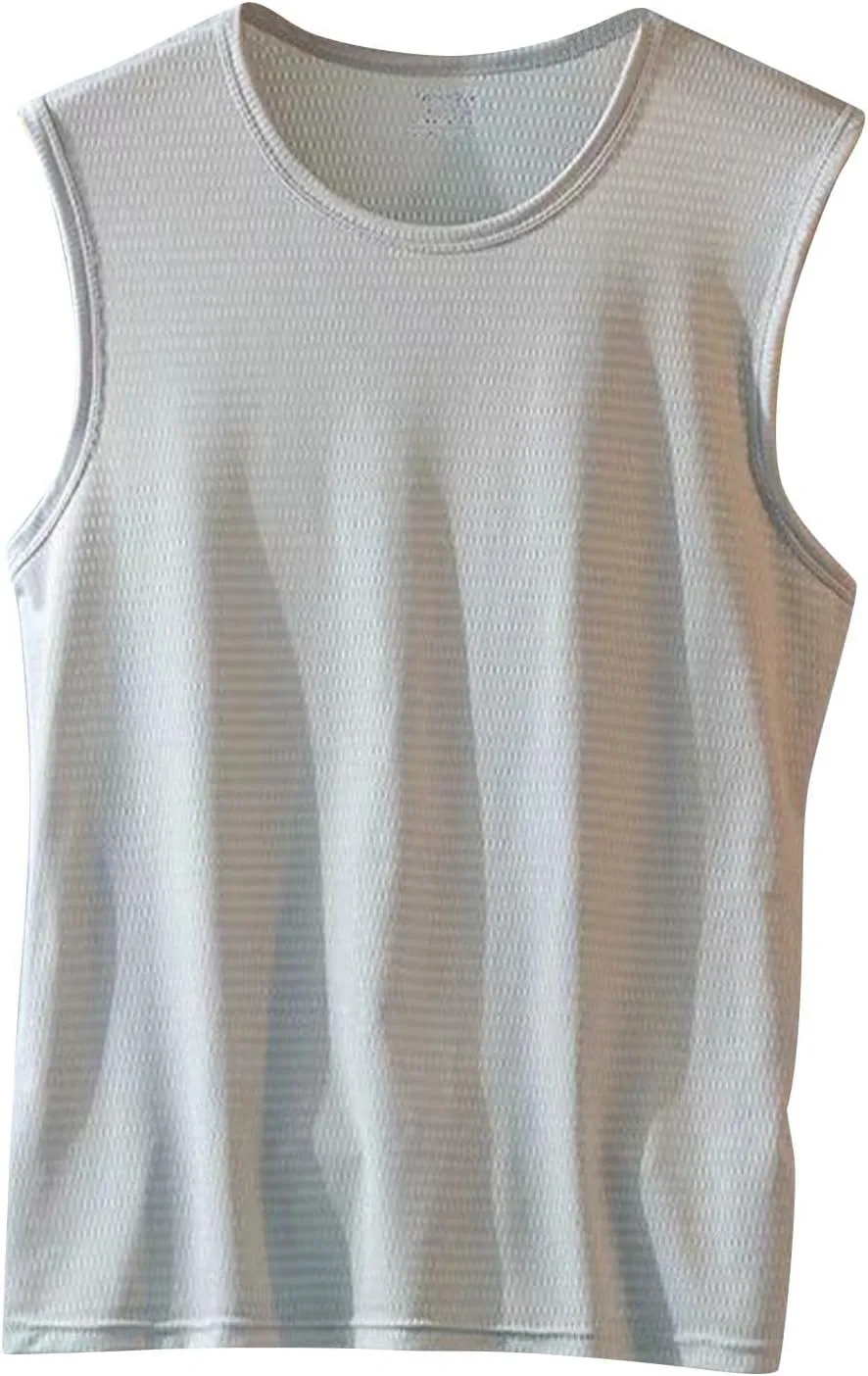 

Мужская майка без рукавов с круглым вырезом для спортзала и отдыха QUNPIU