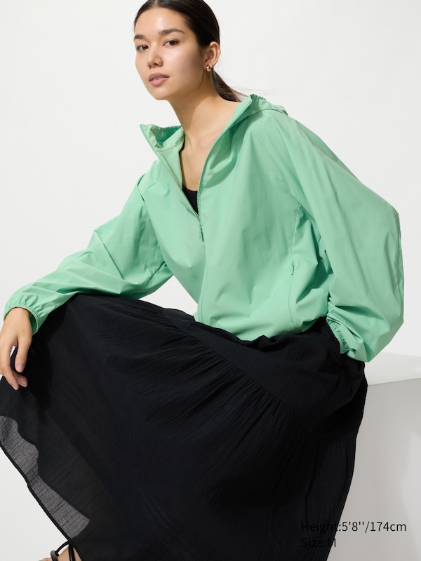 

Компактная парка с защитой от УФ Uniqlo, 54 green
