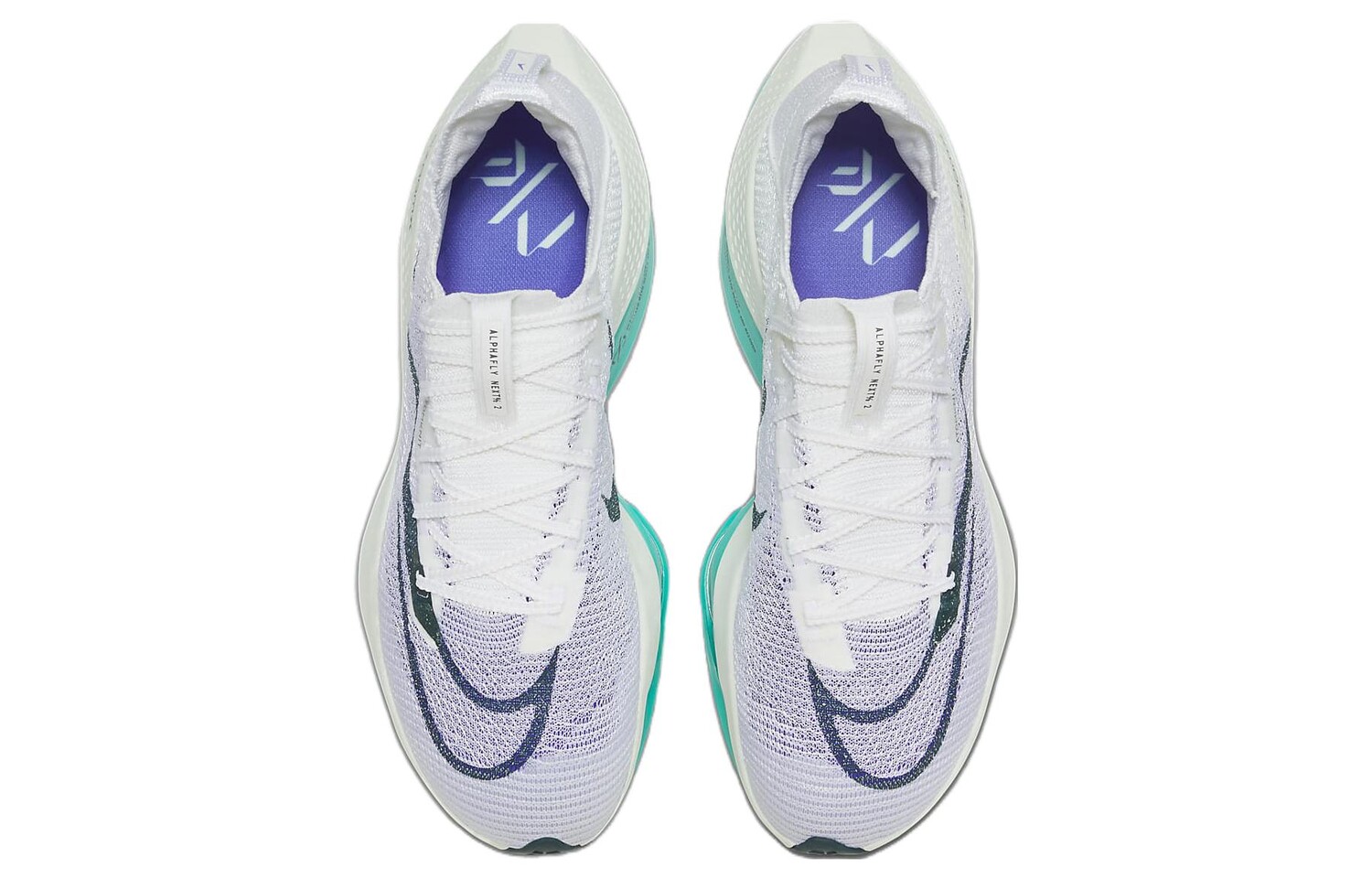 Мужские кроссовки Nike Air Zoom Alphafly Next% 2, Белый/Зеленый — фото 3