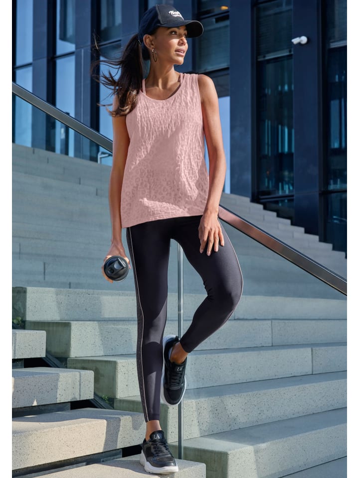 

LASCANA ACTIVE Функциональный топ розового цвета