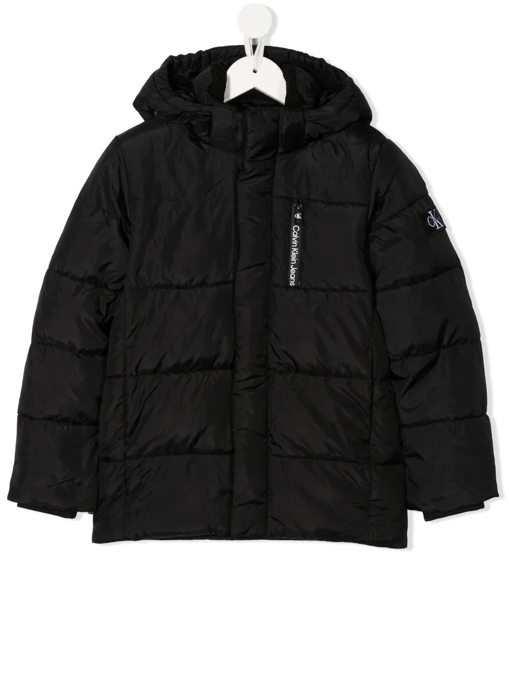 

Пуховик с логотипом Calvin Klein Kids, черный