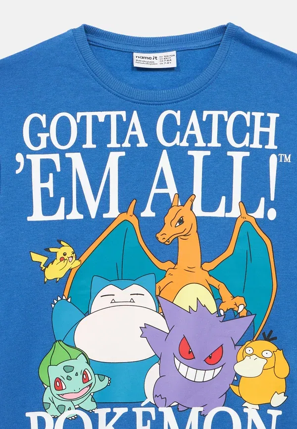 Толстовка Pokemon Sweatshirt Name It, королевский синий — фото 4
