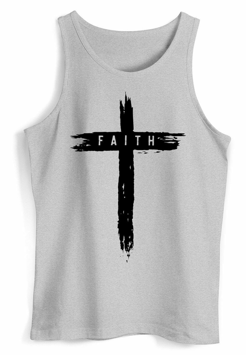 

Топ PRINT AUFDRUCK KREUZ CROSS FAITH GLAUBE TREND-MOTIV Neverless, серый