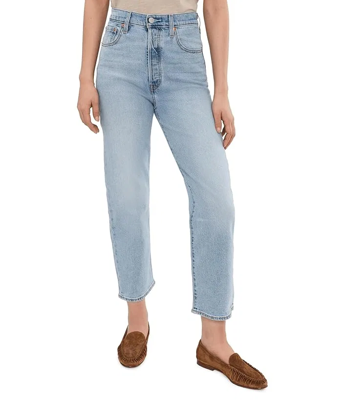 Женские джинсы Levi's Ribcage Straight Ankle, голубой