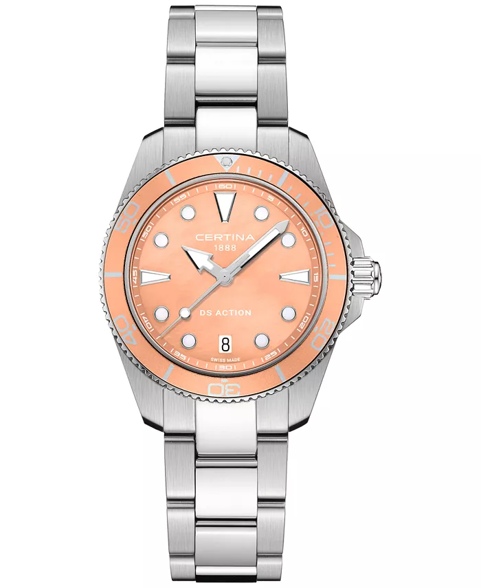 

Женские наручные часы Swiss DS Action с браслетом из нержавеющей стали, 35 мм Certina