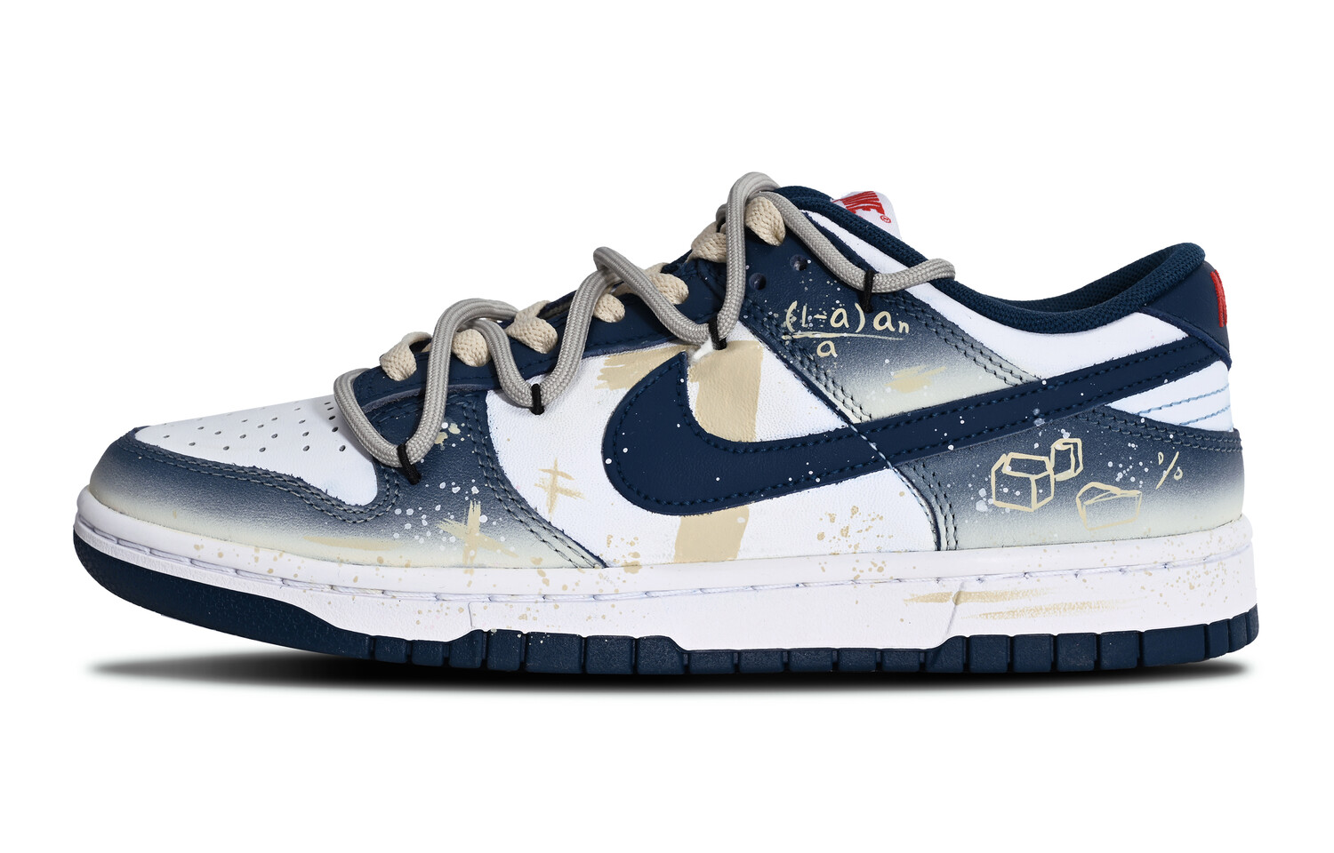 

Кроссовки Nike Dunk Skateboarding Shoes Men Low-top Blue/beige, цвет Off White