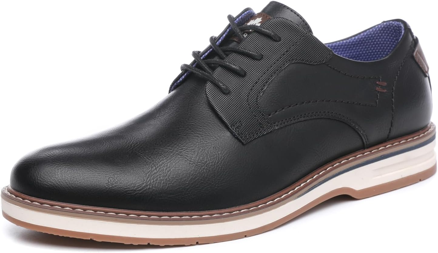 

Мужские туфли DECARSDZ, повседневные оксфорды, деловые и туфли, подходят для работы, общественных мероприятий, свадьб и путешествий, черный