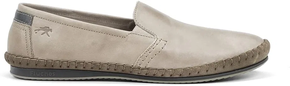 Туфли Fluchos | Men's Shoes | Bahamas 8264 Surf Oceano | Shoe Made of Cowhide First Quality | Elastic Closure | Rubber Block, Beige