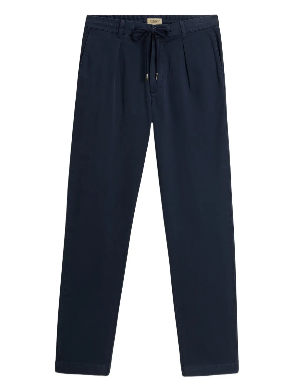 

Брюки с кулиской и складками WOOLRICH, синий