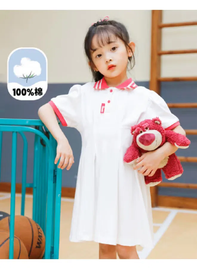 Платье с принтом для девочки, модель Sweet Princess, Bornbay, розовый