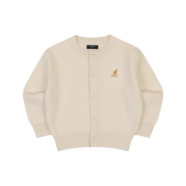 Кардиган с логотипом, 0002 Kangol Kids, айвори