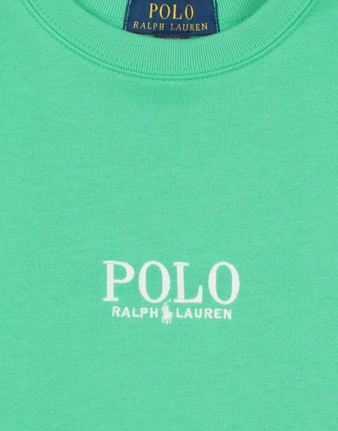 Детский свитшот для мальчиков с вышивкой Logo French Terry Sweatshirt Polo Ralph Lauren, зеленый — фото 3