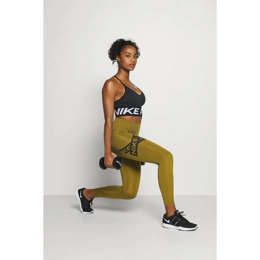 Спортивные леггинсы с принтом Pro Tight Fit 7/8 Graphic Nike, Зеленый — фото 4