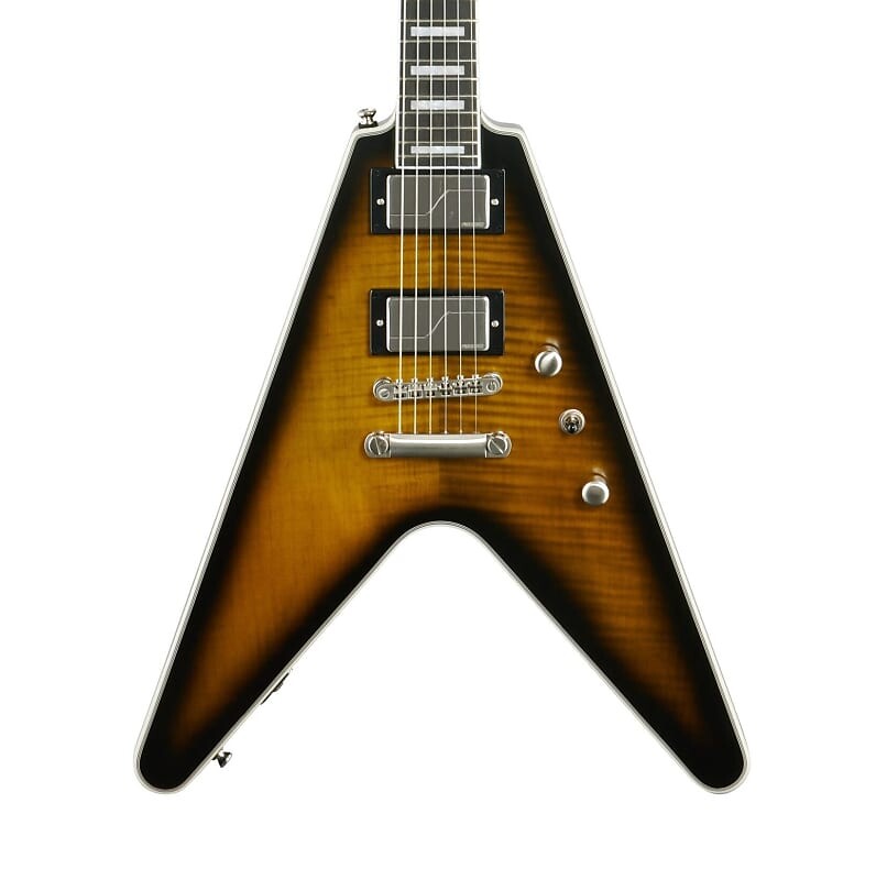 

Электрогитара Epiphone Flying V Prophecy, цвет Yellow Tiger Aged Gloss EIVYYTABNH1