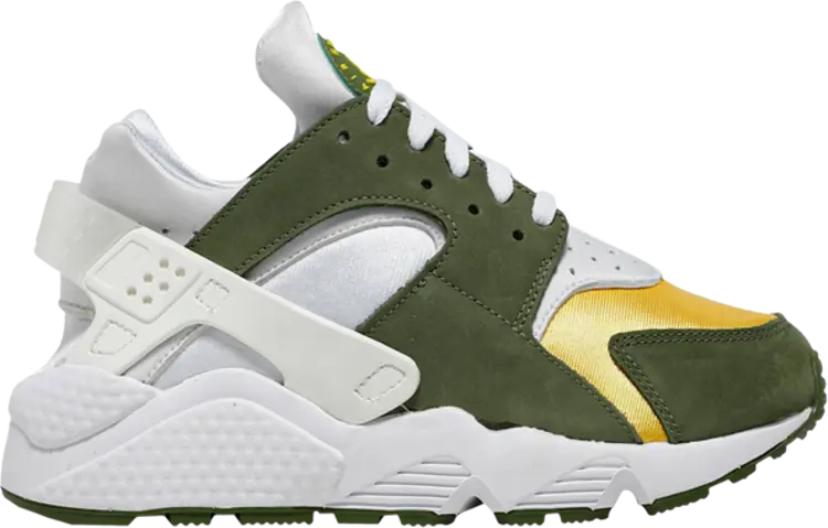 

Кроссовки Nike Stussy x Air Huarache LE TD 'Dark Olive' 2021, зеленый