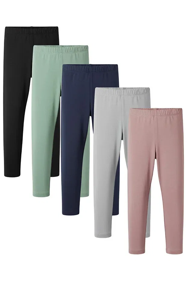 Детские леггинсы для девочек с начесом 5-pack Colorinas, Multicolor