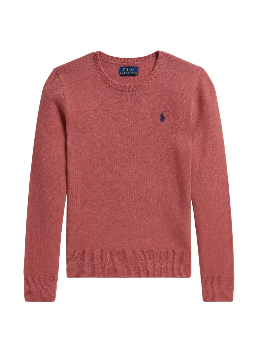 Свитер с вышитым логотипом POLO RALPH LAUREN KIDS, красный