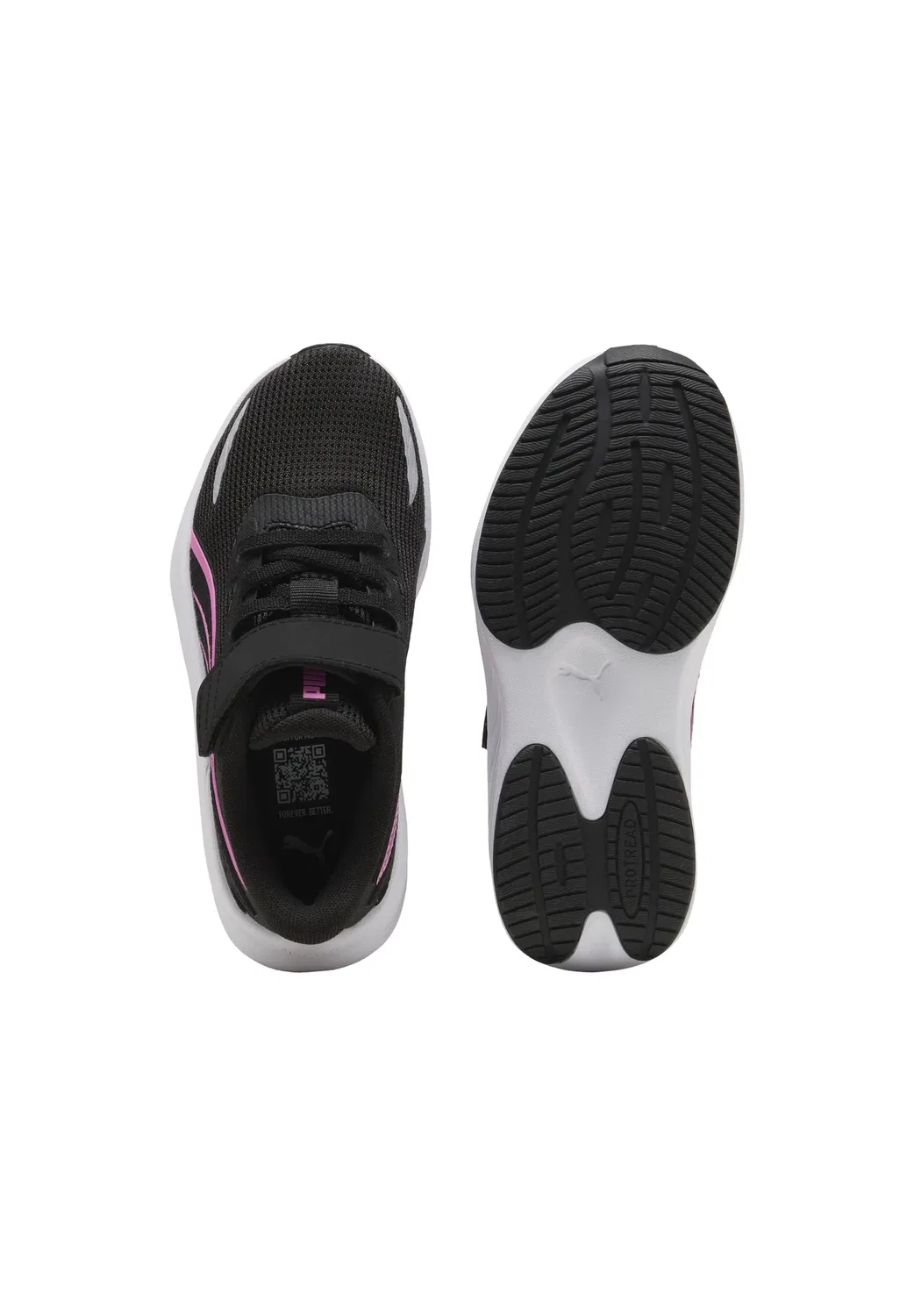 Basket à Scratch enfant pounce lite 2 ac+ ps - кроссовки Puma, Noir-Rose — фото 3