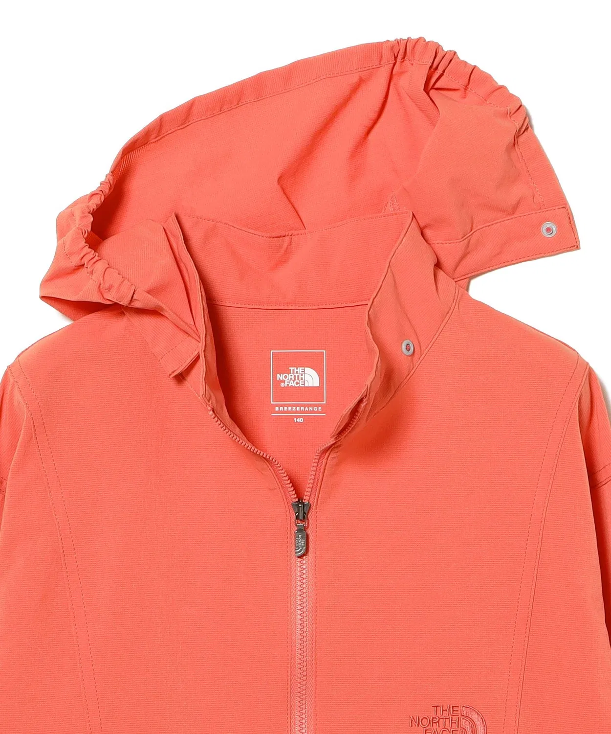 Куртка детская THE NORTH FACE BeFree с UV-защитой и репеллентом, оранжевая, 130-160 см — фото 3