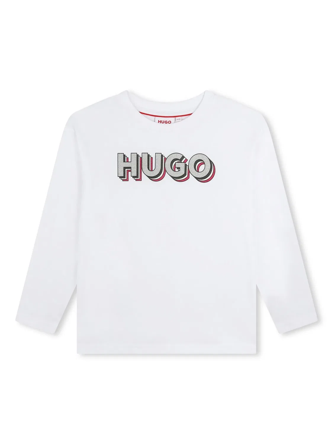 Футболка с логотипом из органического хлопка HUGO, белый