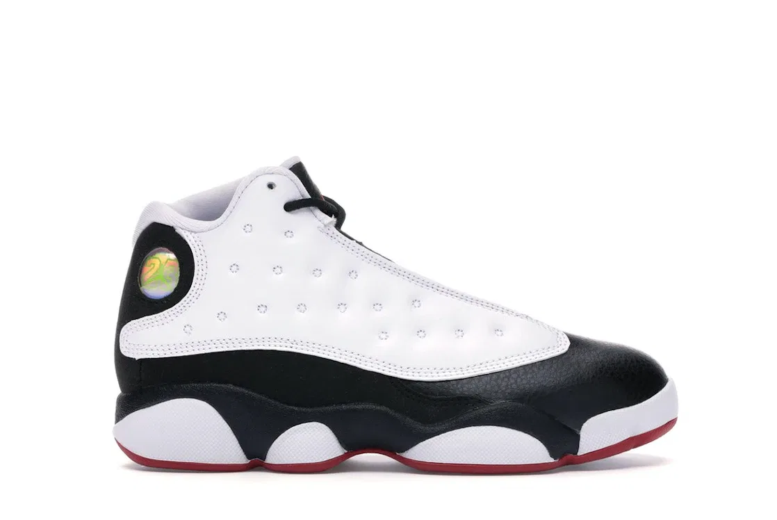 Детские кроссовки Lifestyle с принтом Jordan 13 Retro Jordan, White/True Red-Black