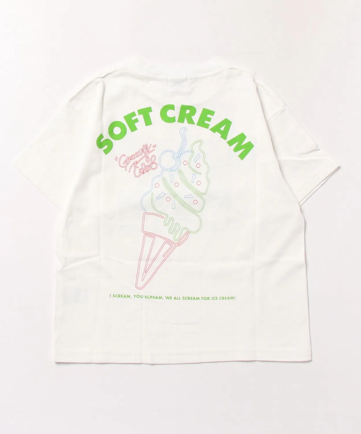 Детская футболка с принтом SOFT CREAM Tee GROOVY COLORS, Белый — фото 3