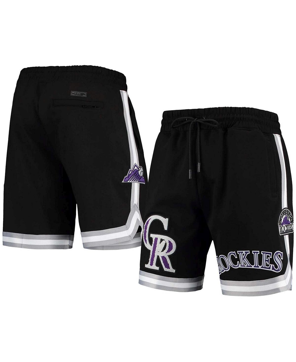 

Мужские черные шорты team colorado rockies Pro Standard, черный