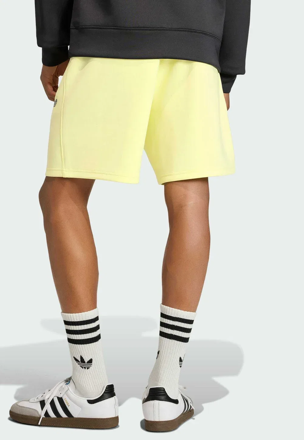Шорты-Комбинезон Trefoil Essentials - спортивные штаны Adidas Originals, Frozen Lemon — фото 2