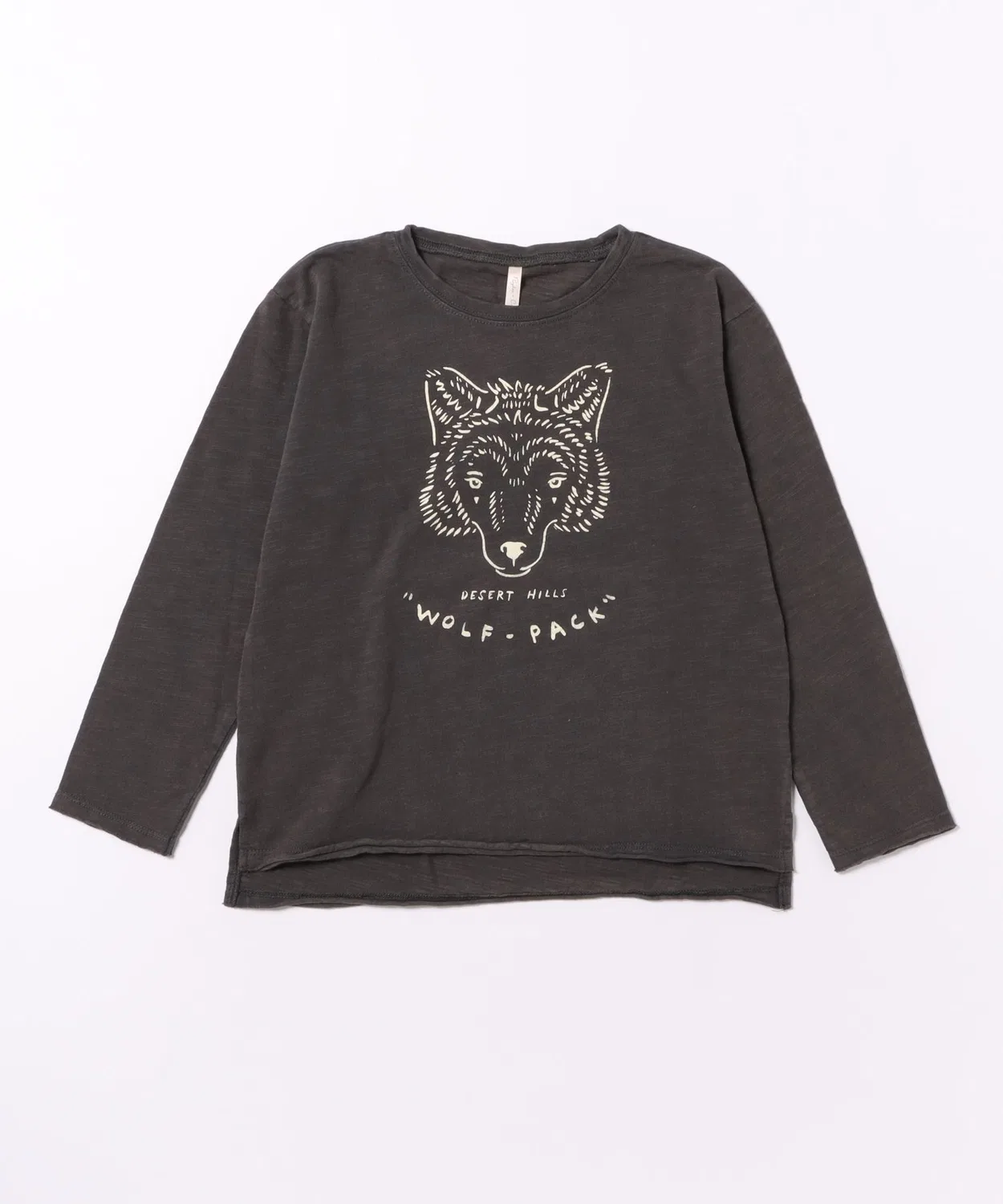 Детская футболка с длинным рукавомRaw Edge Long Sleeve Tee Mag., Черный