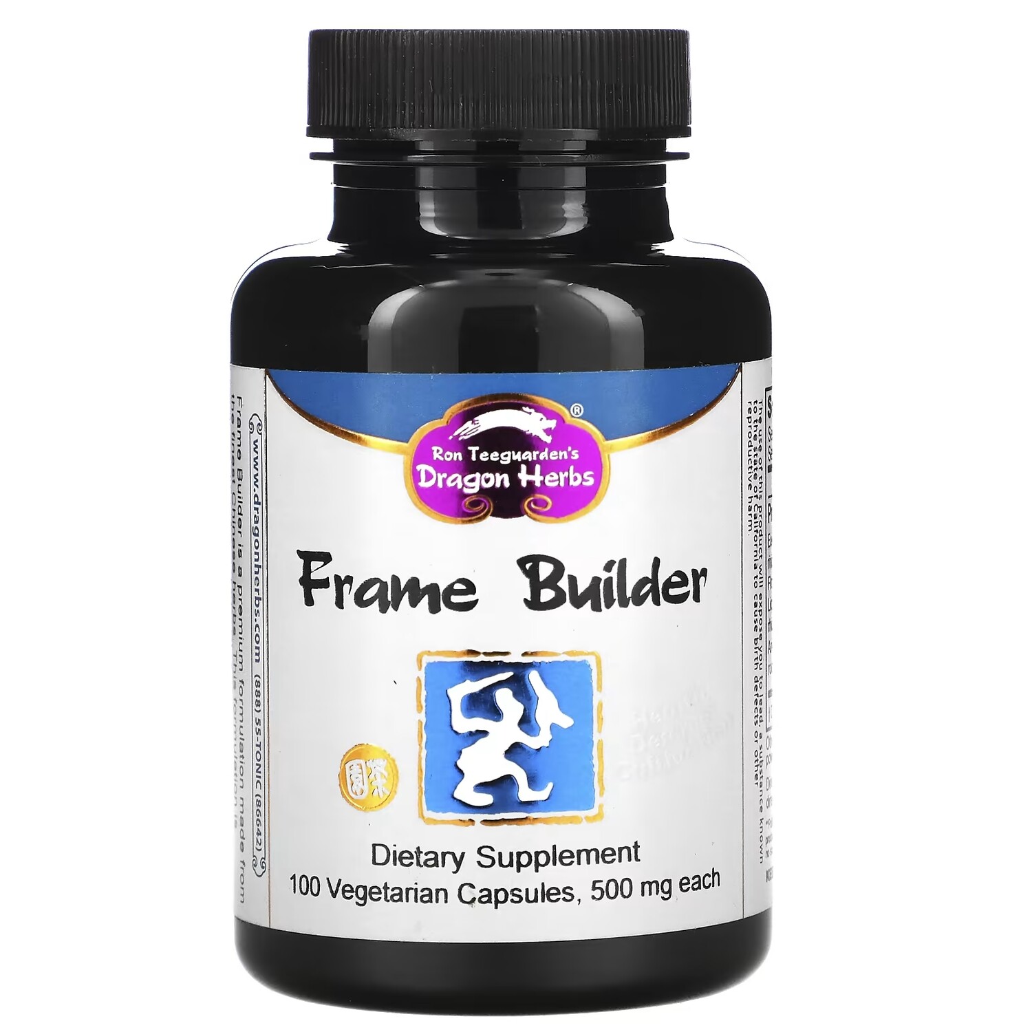 

Dragon Herbs Frame Builder 500 мг, 100 вегетарианских капсул
