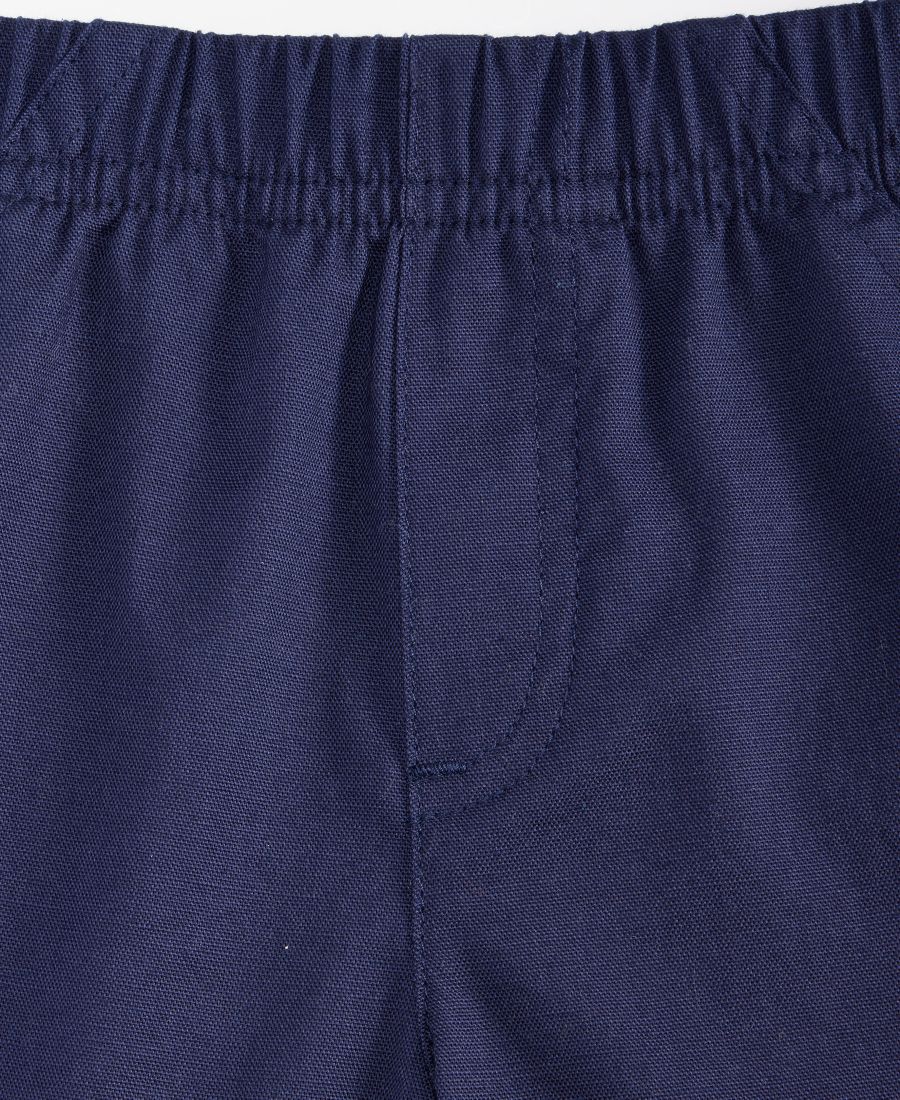 Детские однотонные тканые шорты для мальчиков First Impressions, Navy Nautical — фото 3