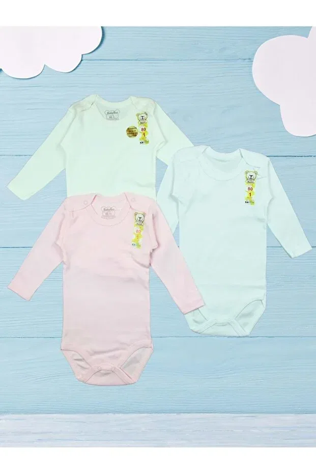Детское боди для девочек с длинным рукавом Gültekin Bebe, White
