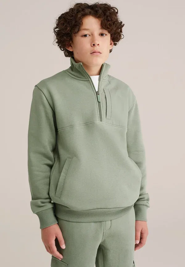 Спортивный свитшот из хлопка и полиэстера Blue ridge We Fashion, Light Green, светло-зеленый