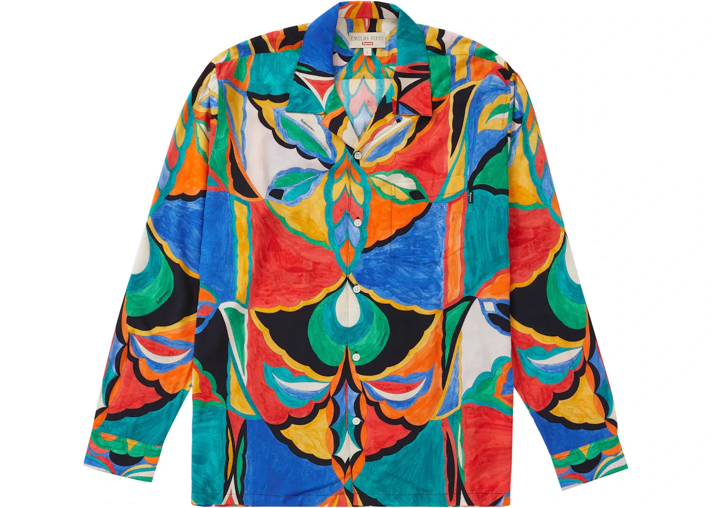Мужская рубашка с длинным рукавом Supreme Emilio Pucci L/S Shirt, Multicolor