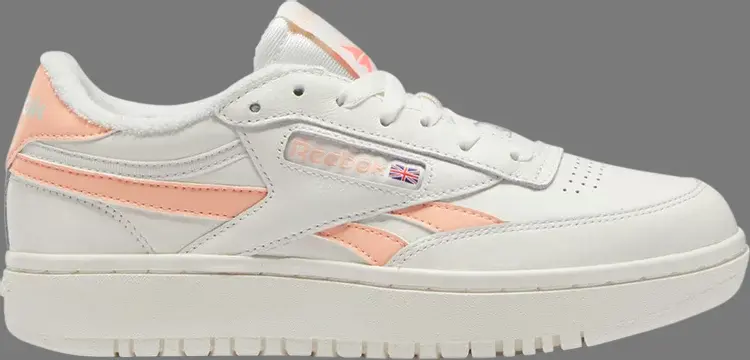 

Кроссовки wmns club c double 'chalk aura orange' Reebok, белый