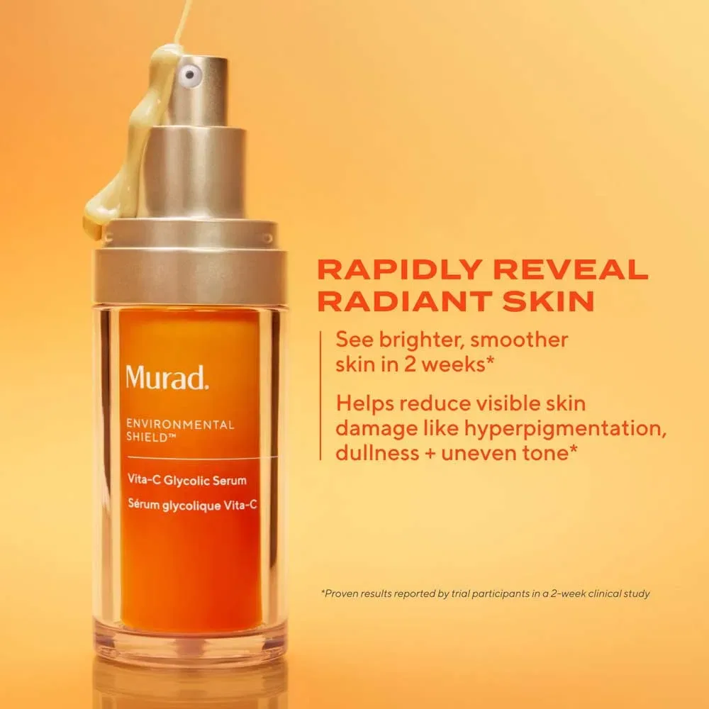Сыворотка осветляющая Vita-C Glycolic Brightening Murad, золотой — фото 2