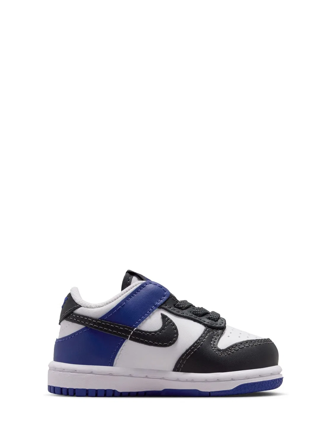 Кроссовки Nike Dunk Low, белый/черный/синий — фото 2