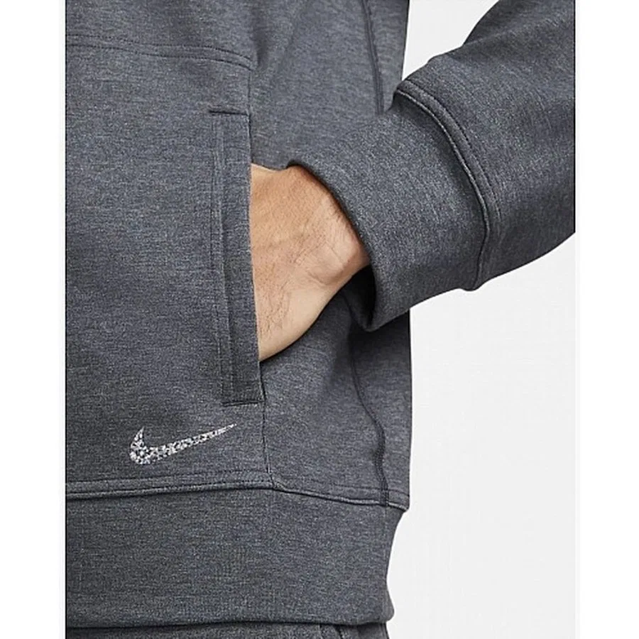 Спортивный свитшот с капюшоном Nike Ny Dri-FIT Restore Qz, Серый — фото 3