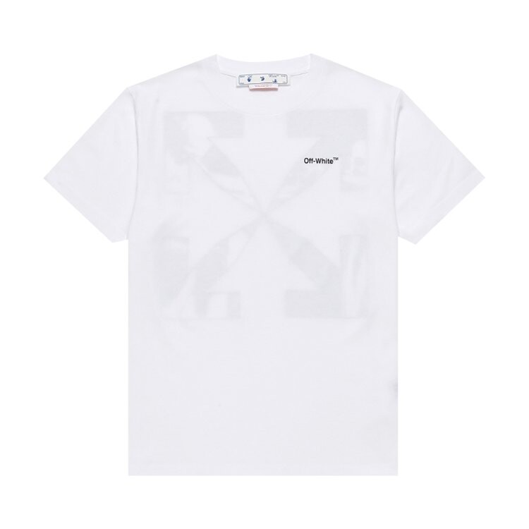 

Футболка Off-White Caravag Arrow Slim Short-Sleeve Tee 'White/Black', белый