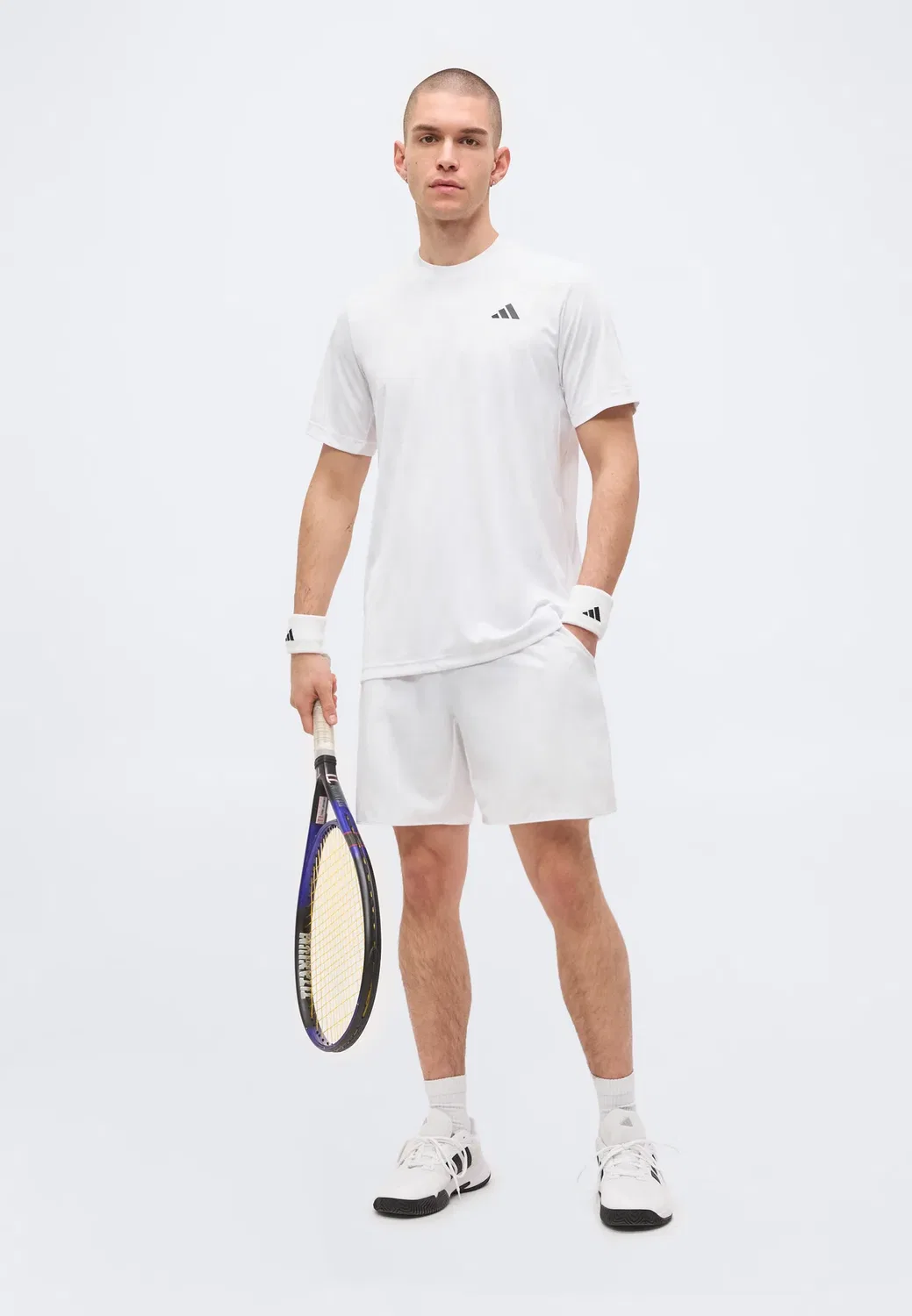 Клубная футболка - спортивная футболка Adidas Performance, White/Dash Grey — фото 2