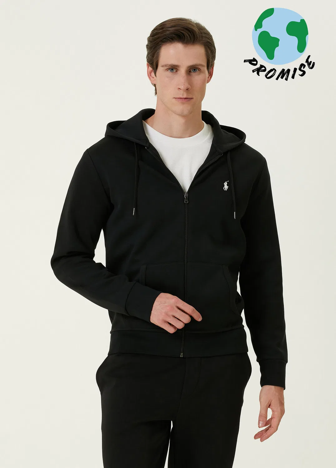 Свитшот с капюшоном Polo Ralph Lauren, black