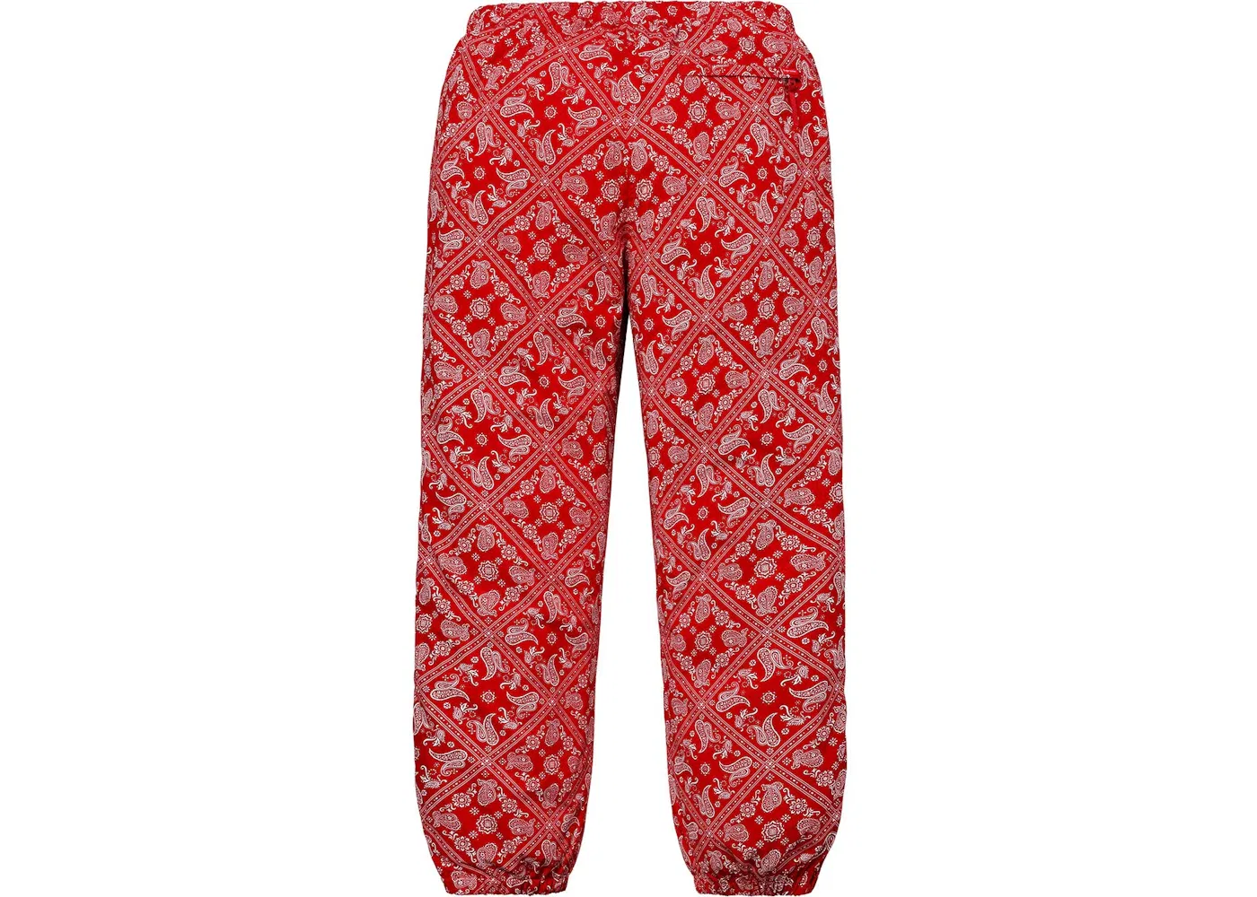 Мужские брюки с принтом Supreme Bandana Track Pant, Red — фото 2
